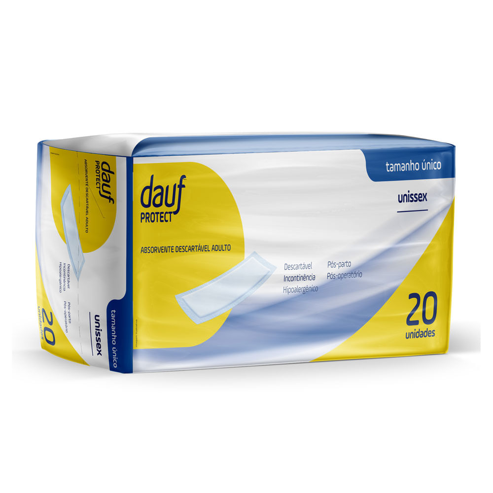 Absorvente Geriátrico Dauf Protect Tamanho Unico 20 Unidades
