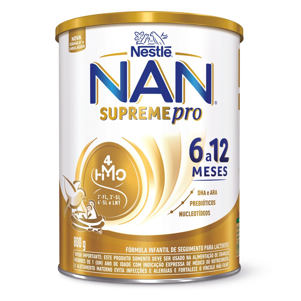 Fórmula Infantil NAN Supreme Pro de 6 a 12 meses 800g