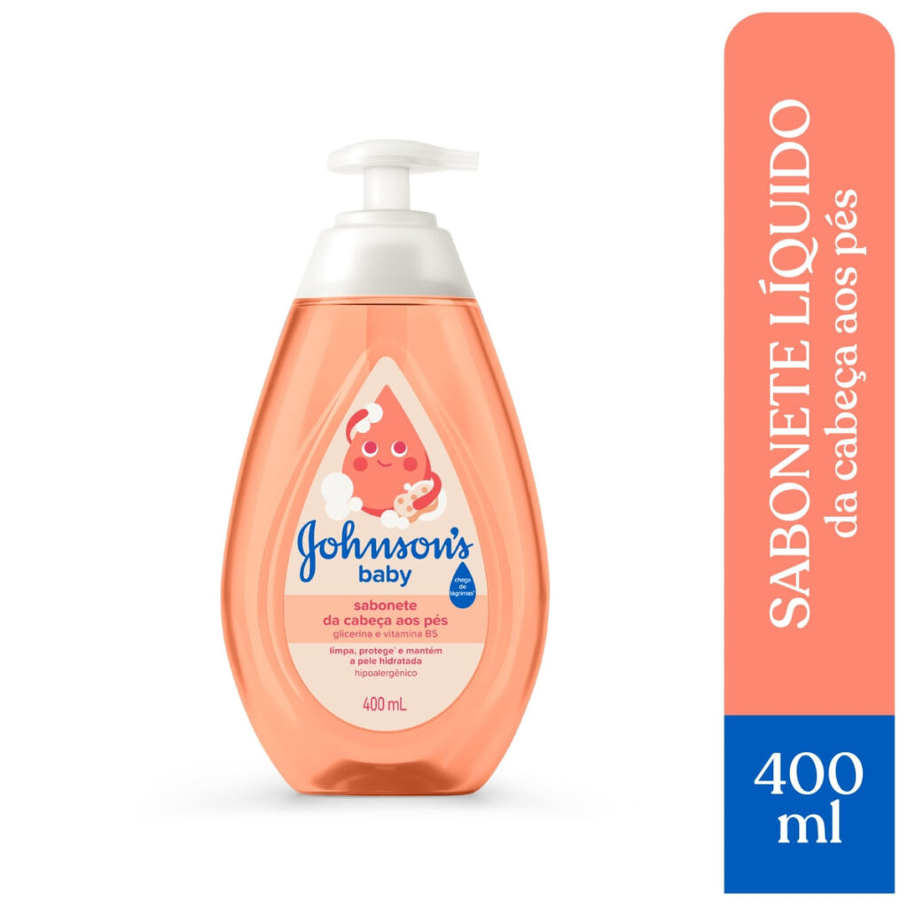 Sabonete Líquido Infantil Johnson's Baby Glicerina da Cabeça aos Pés 400ml