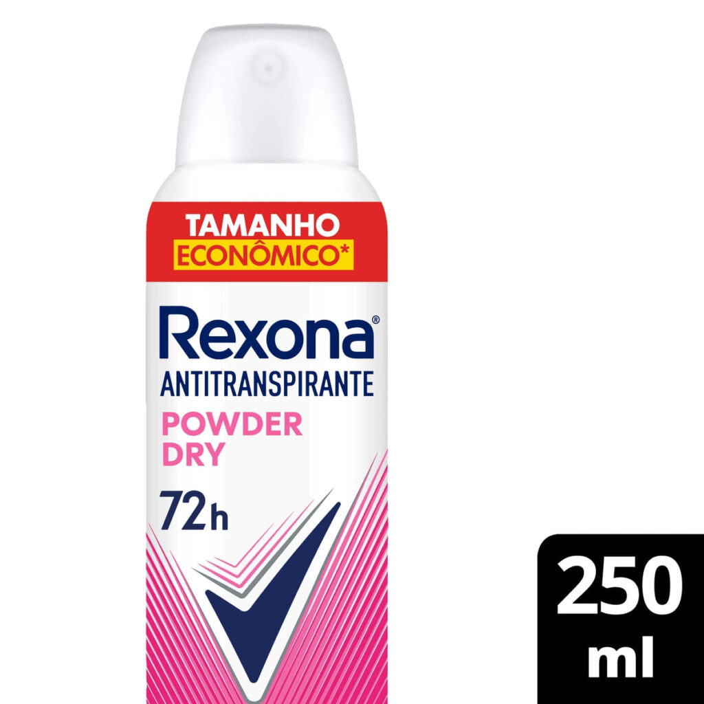 Desodorante Antitranspirante Rexona Powder Dry 72h Aerossol 250ml