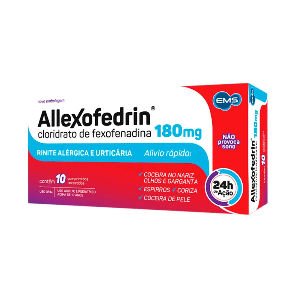 Allexofedrin 180mg 10 Comprimidos Revestidos