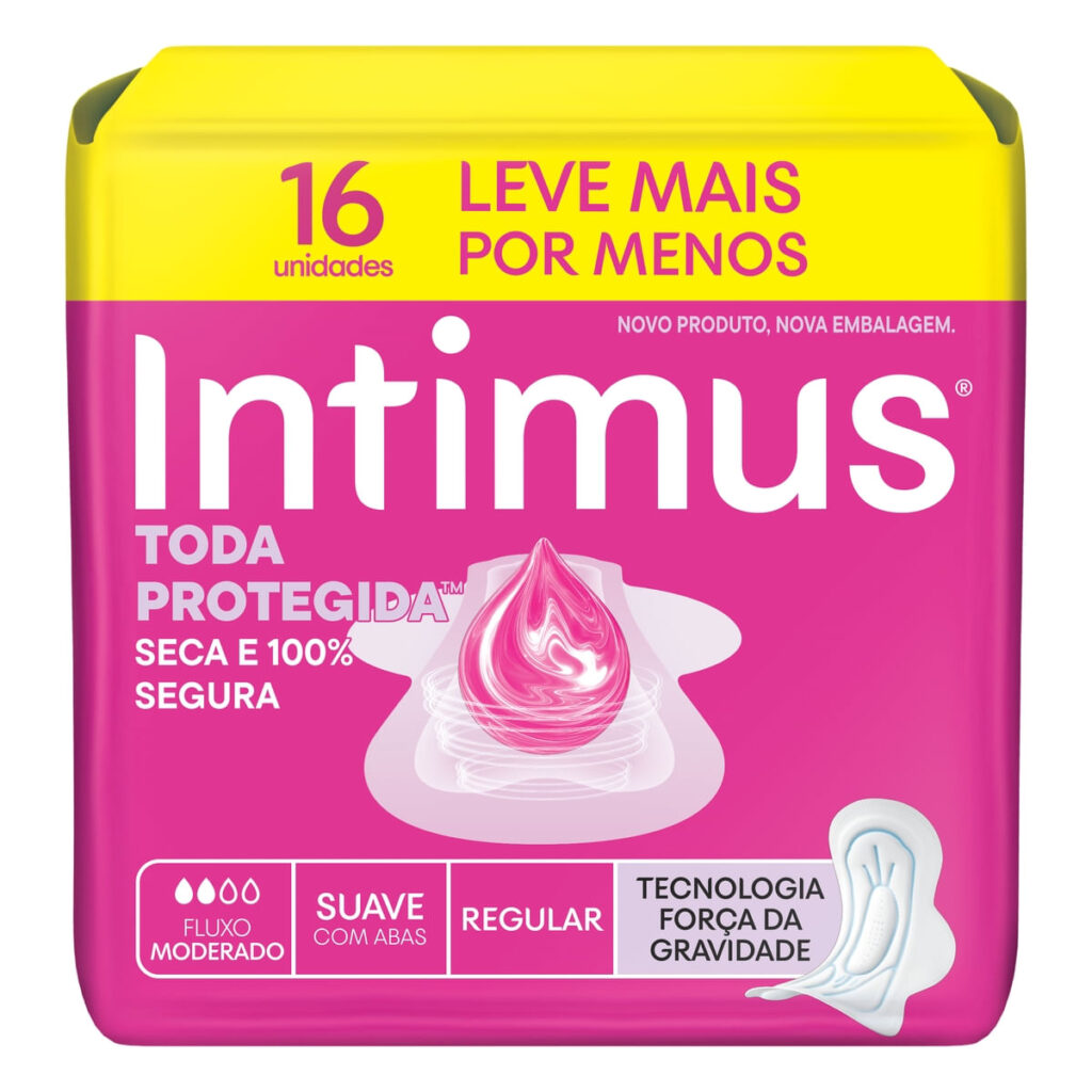 Absorvente Intimus Toda Protegida Dia Suave Com abas - 16 un
