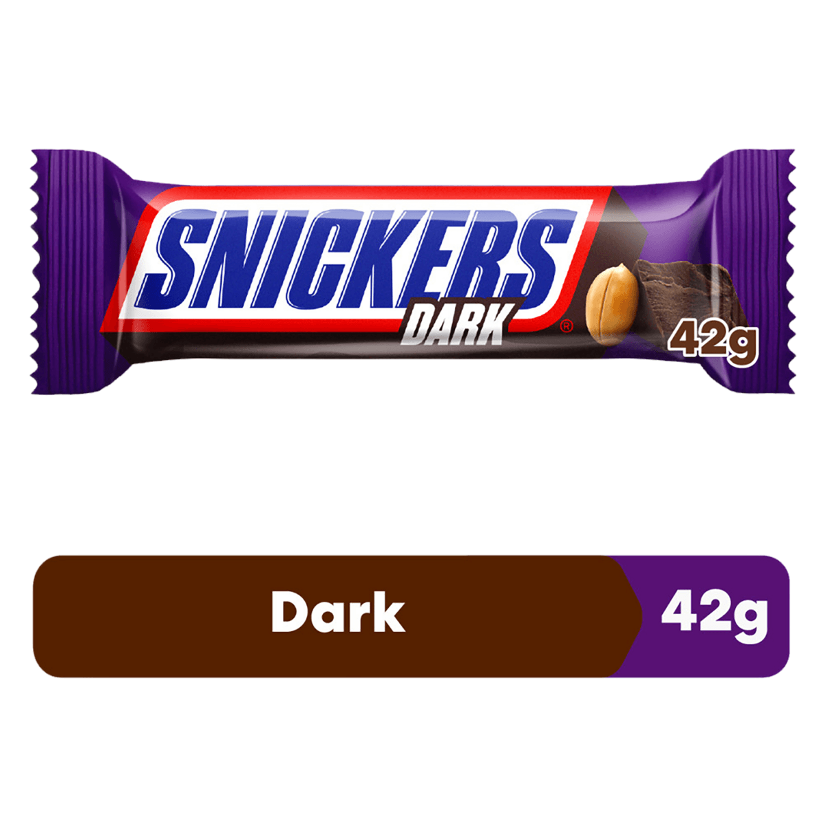 Chocolate Snickers Dark Sabor Tradicional 42g