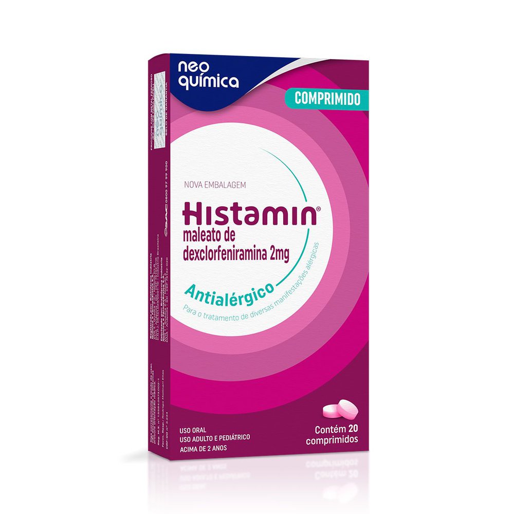 Antialérgico Histamin 2mg 20 Comprimidos