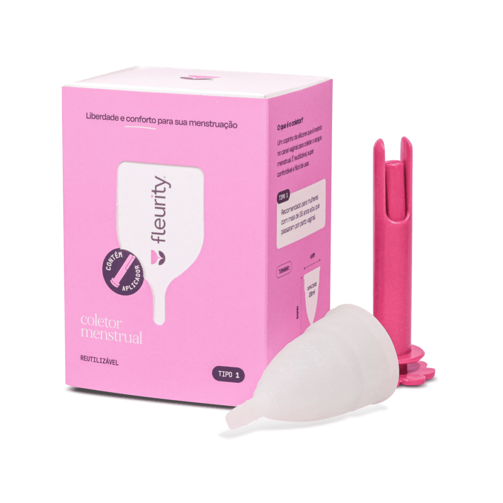 Coletor Menstrual Fleurity Tipo 1 Sem Pigmento 1 Unidade