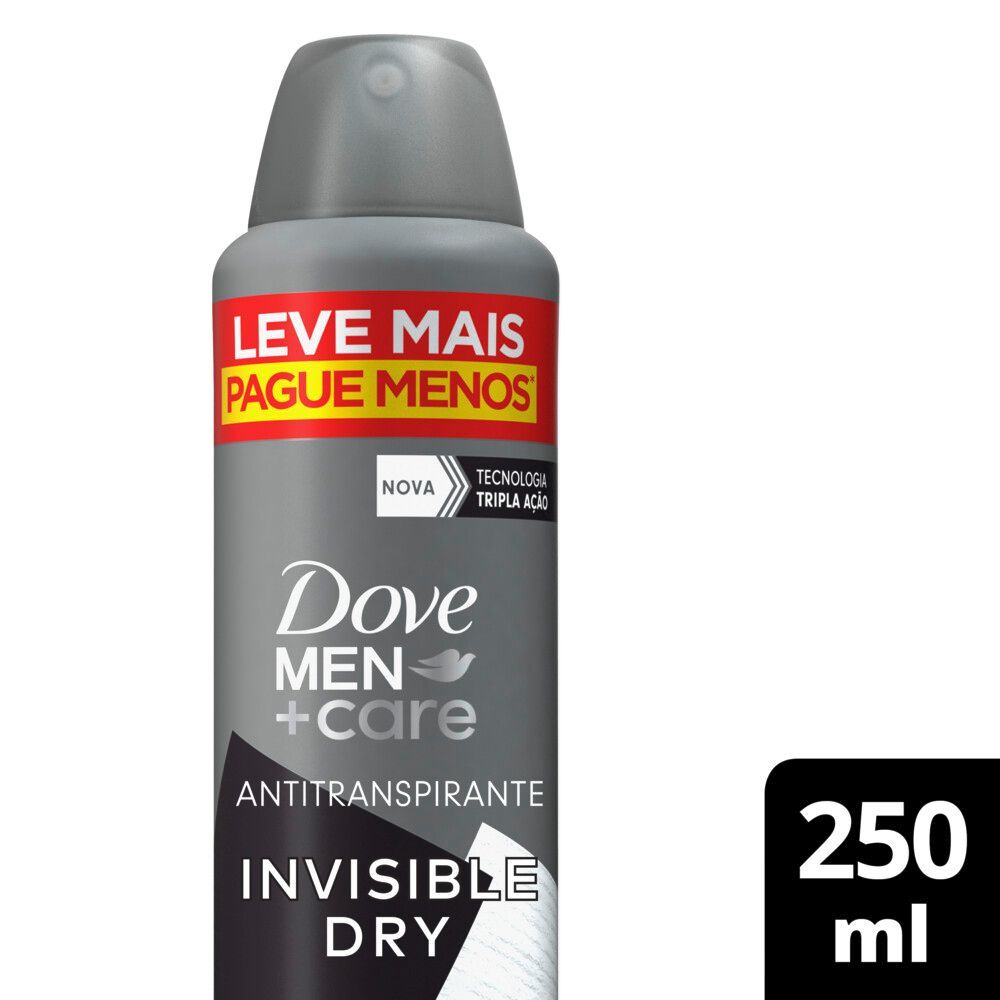 Antitranspirante Aerosol Dove Men+Care Invisible Dry 250ml