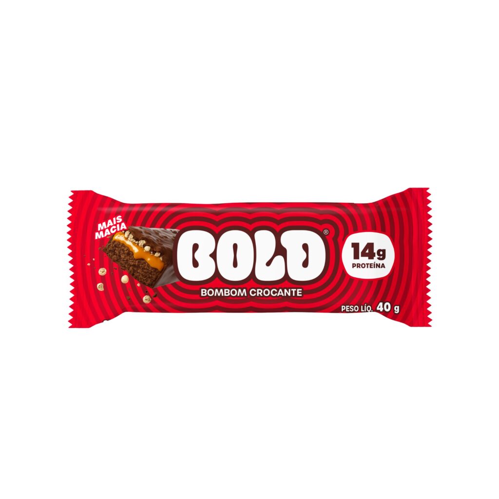Bombom Crocante Bold 14g De Proteína 40g