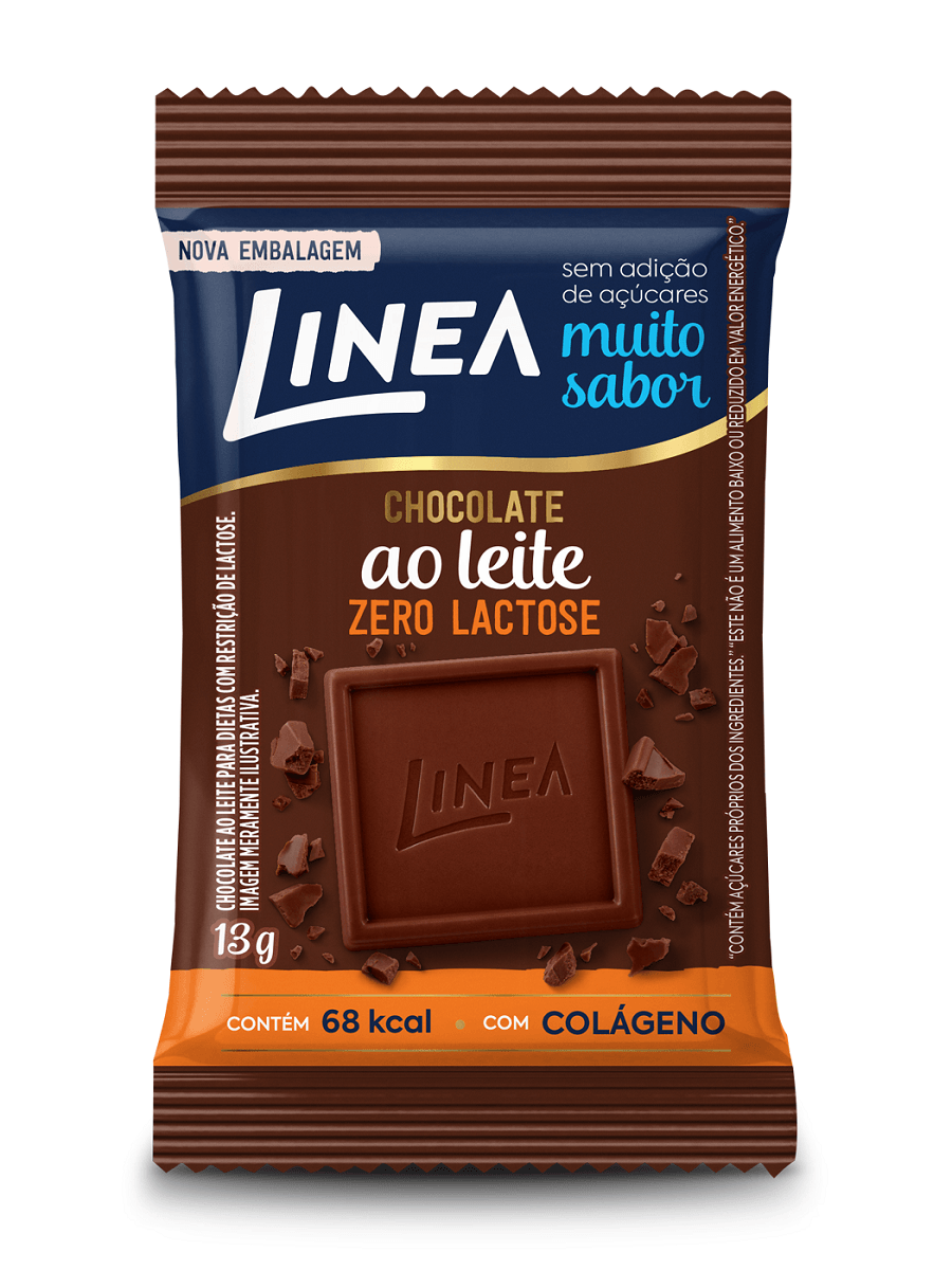 Chocolate Linea Ao leite diet Zero lactose 13g