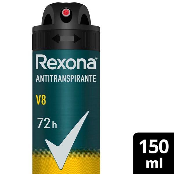 Desodorante Antitranspirante Rexona Men V8 72h Aerossol 150ml