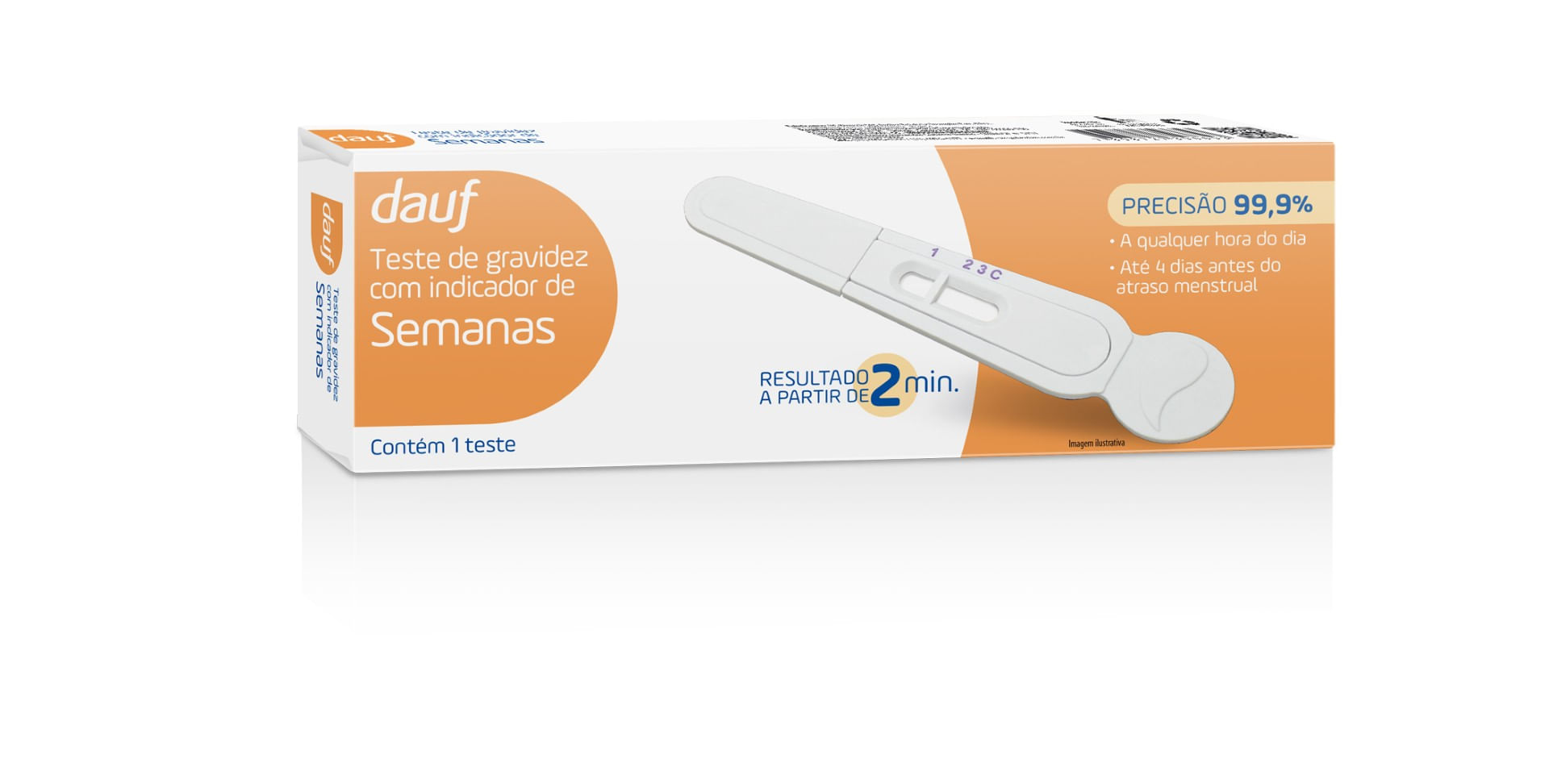 Teste De Gravidez Dauf Indicador De Semanas 1 Unidade